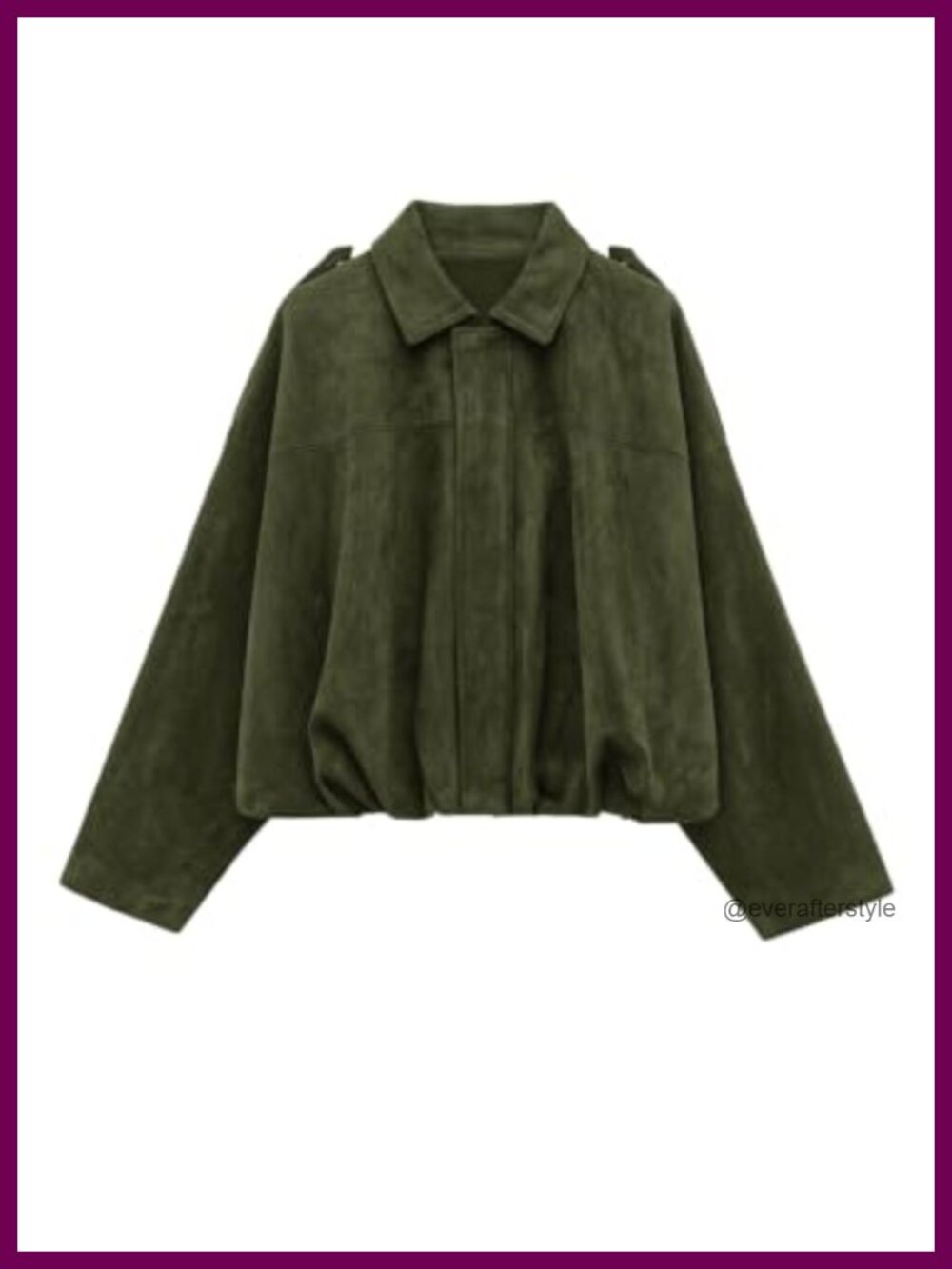Faux Suede Cropped Bomber Jacket Women Zip Front